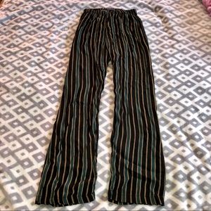 Brandy Melville Striped Flowy Pants